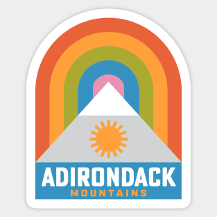 Adirondack Mountains New York Rainbow Hiking Sticker